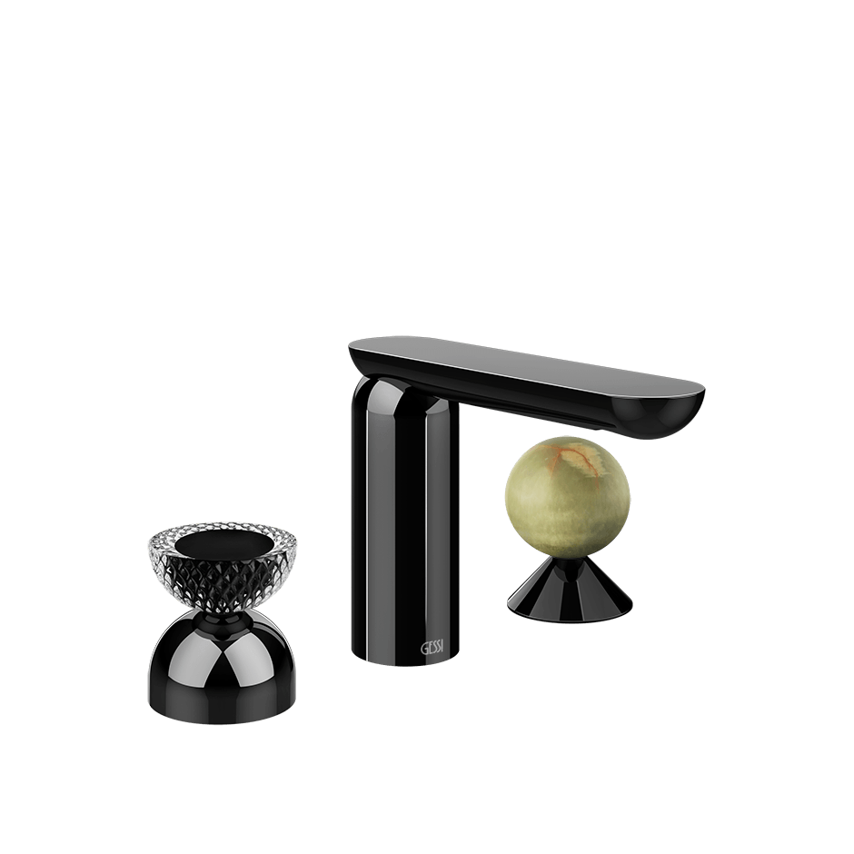 Gessi Washbasin Group 74758 in Black Metal Pvd