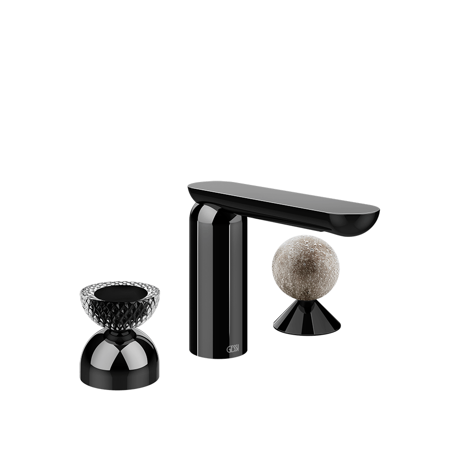 Gessi Washbasin Group 74768 in Black Metal Pvd