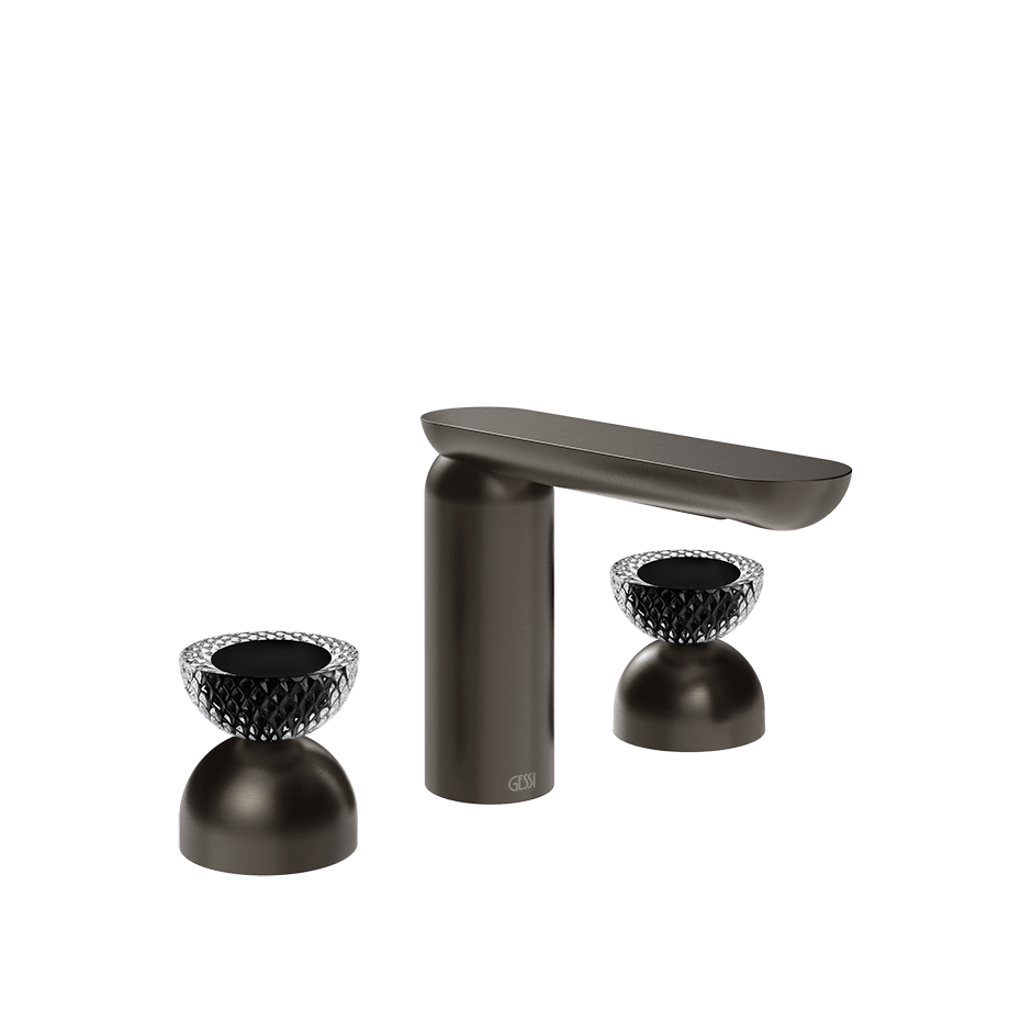 Gessi Washbasin Group 74776 in Black Metal Br. Pvd
