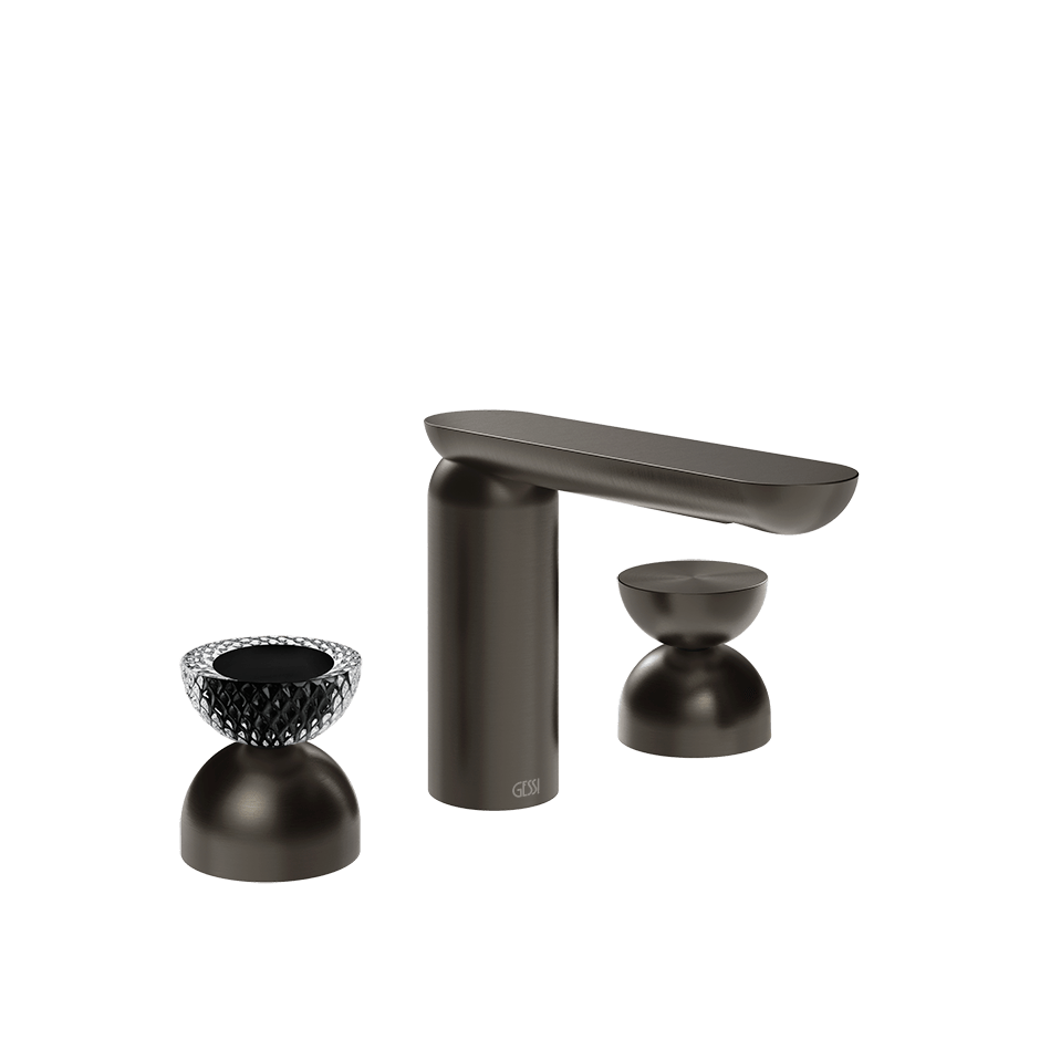 Gessi Washbasin Group 74796 in Black Metal Br. Pvd