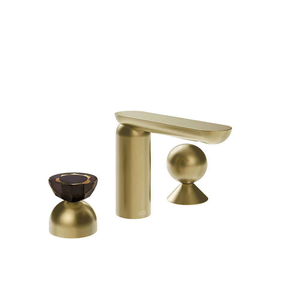 Gessi Washbasin Group 74808 in Brass Brushed Pvd