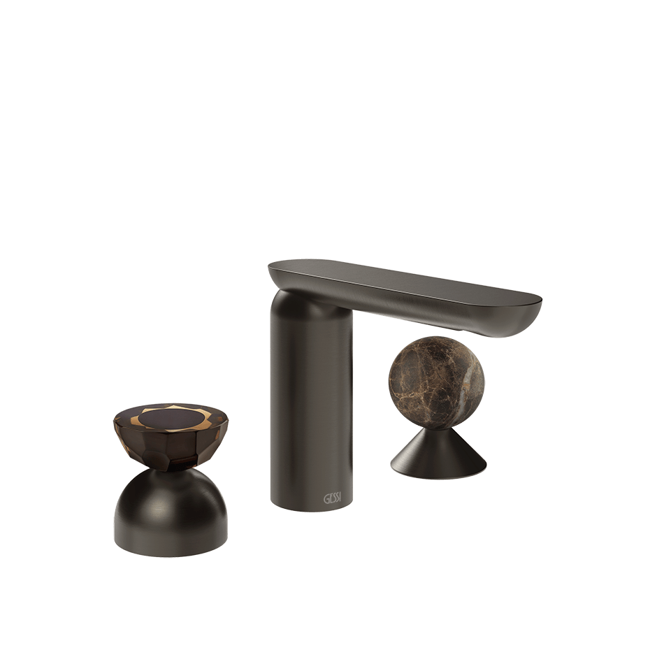 Gessi Washbasin Group 74818 in Black Metal Br. Pvd