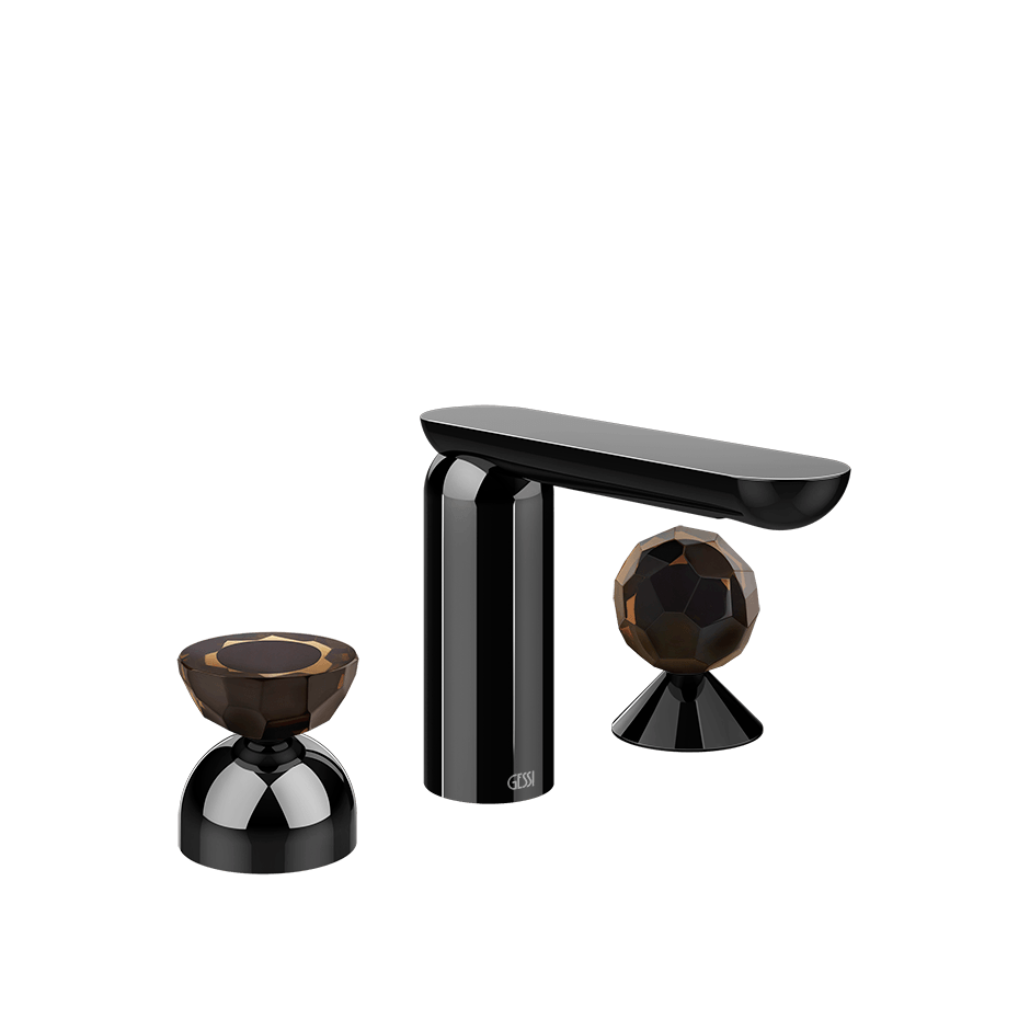 Gessi Washbasin Group 74828 in Black Metal Pvd