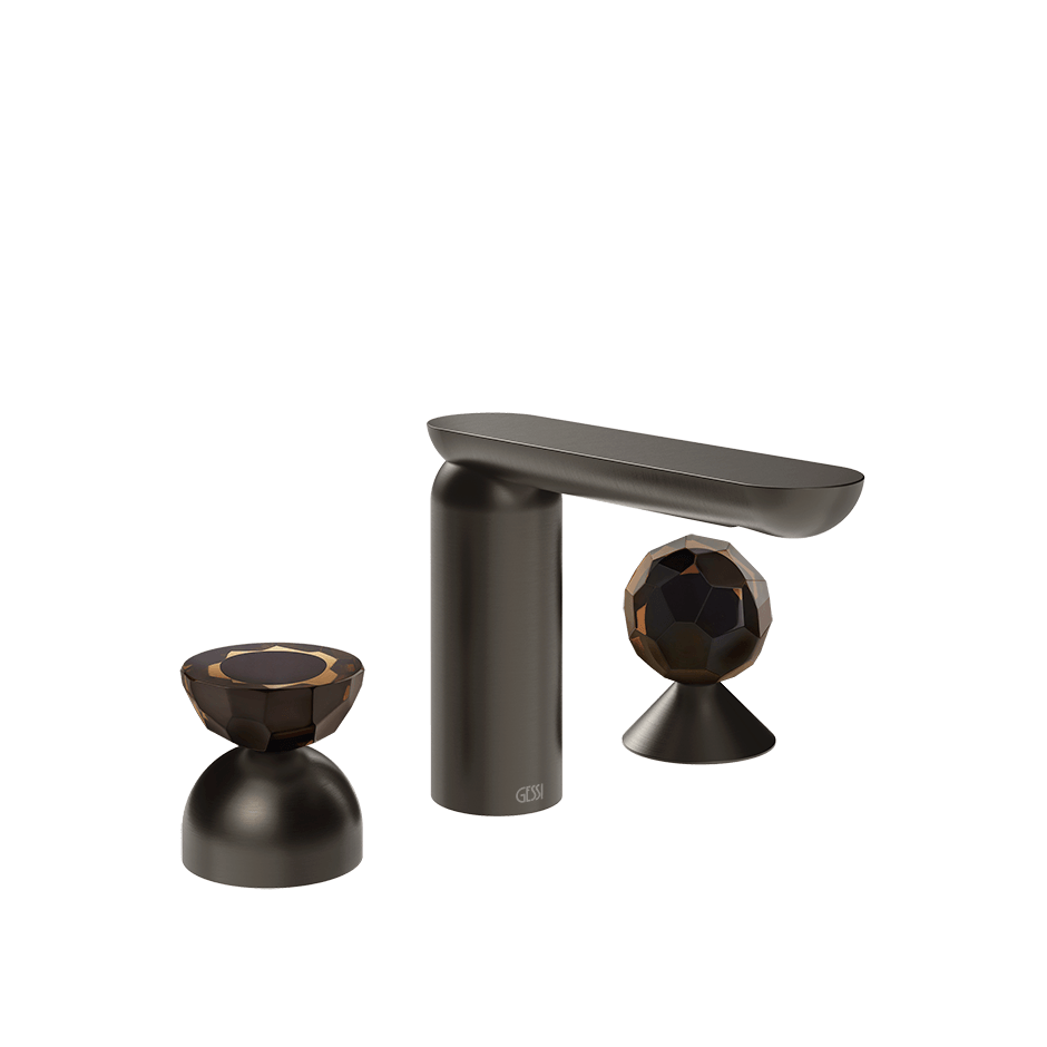 Gessi Washbasin Group 74828 in Black Metal Br. Pvd