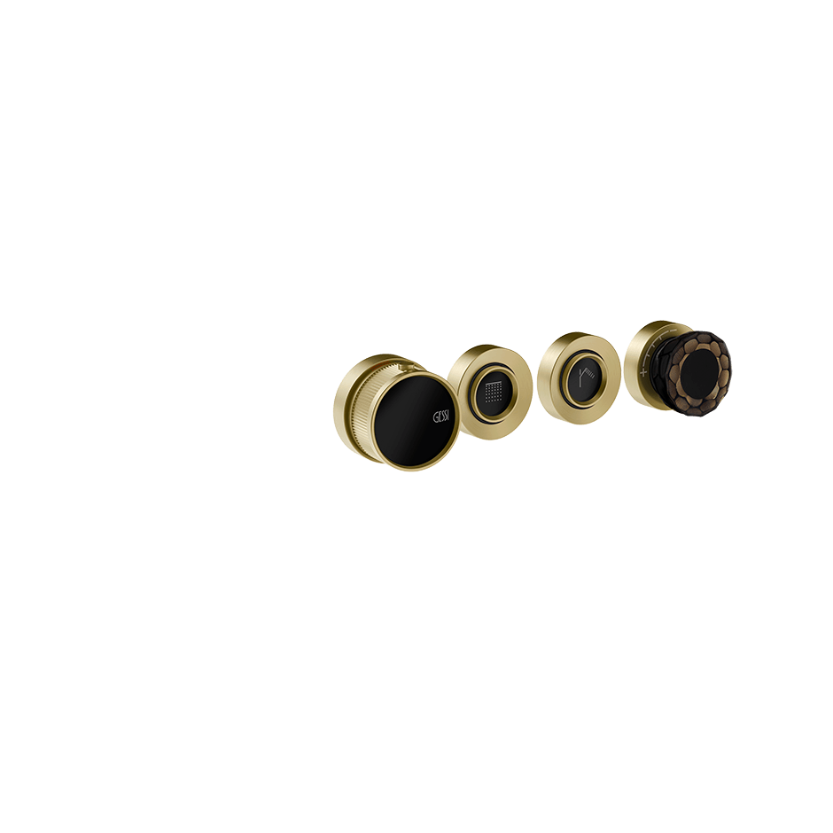 Gessi Shower Mixer 74832 in Brass Brushed Pvd