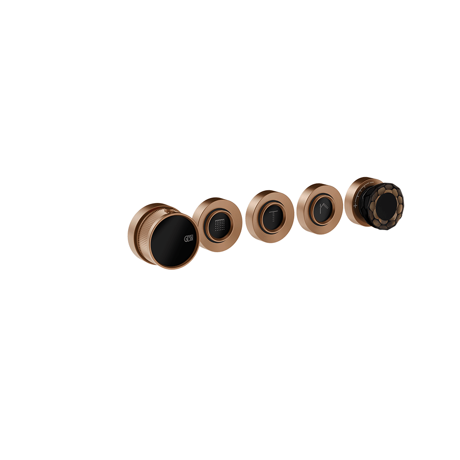 Gessi Shower Mixer 74834 in Copper Brushed Pvd