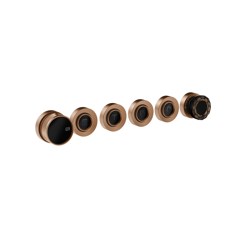 Gessi Shower Mixer 74836 in Copper Brushed Pvd