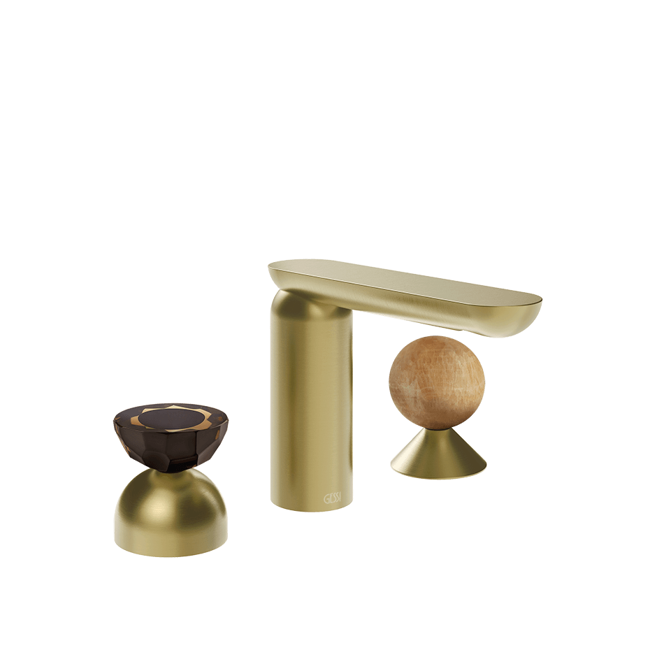 Gessi Washbasin Group 74838 in Brass Brushed Pvd