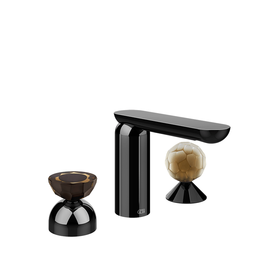 Gessi Washbasin Group 74848 in Black Metal Pvd