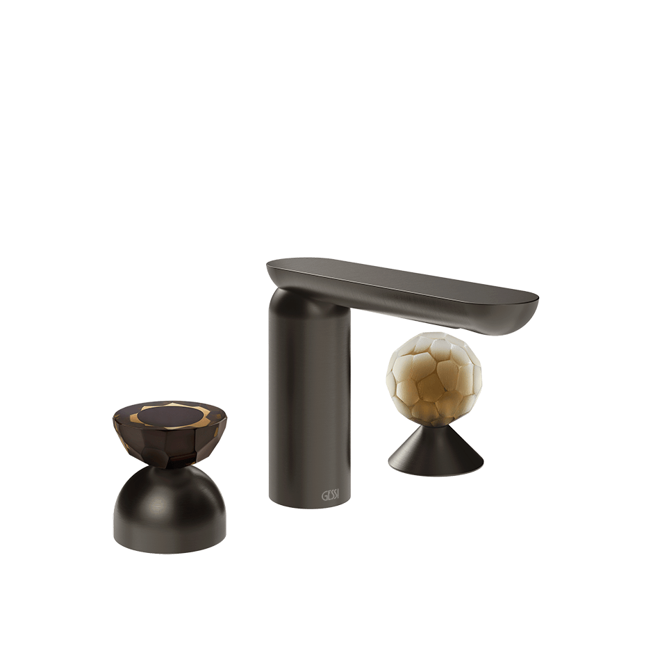Gessi Washbasin Group 74848 in Black Metal Br. Pvd