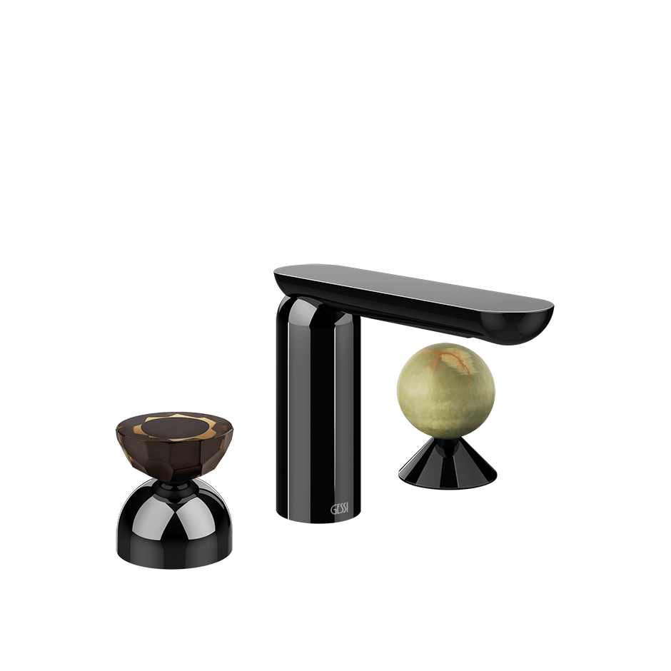 Gessi Washbasin Group 74858 in Black Metal Pvd