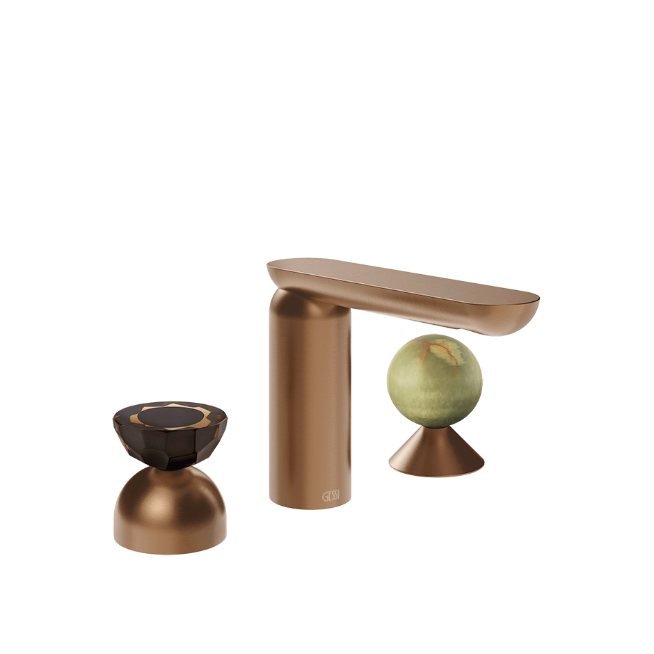 Gessi Washbasin Group 74858 in Copper Brushed Pvd