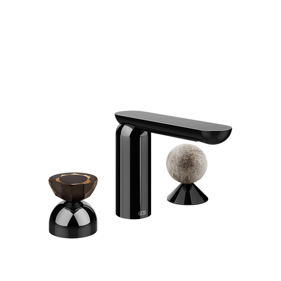 Gessi Washbasin Group 74868 in Black Metal Pvd