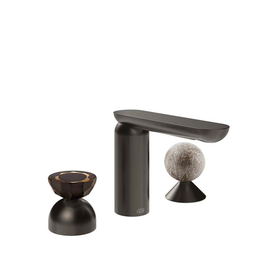Gessi Washbasin Group 74868 in Black Metal Br. Pvd