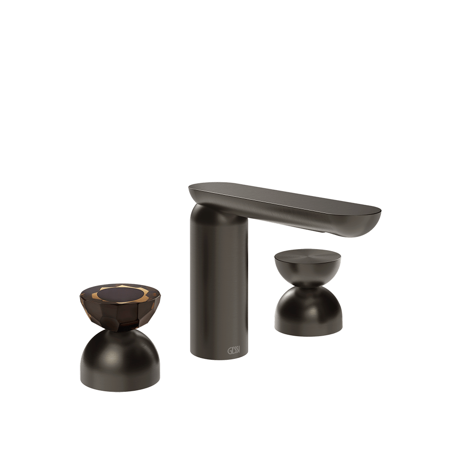 Gessi Washbasin Group 74896 in Black Metal Br. Pvd