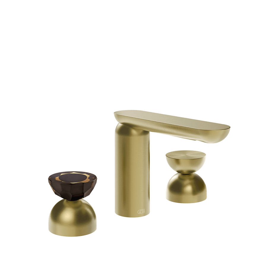 Gessi Washbasin Group 74896 in Brass Brushed Pvd