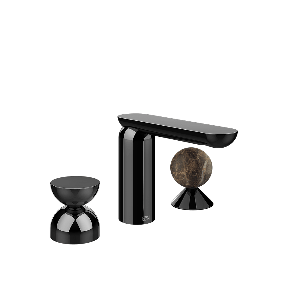 Gessi Washbasin Group 74918 in Black Metal Pvd