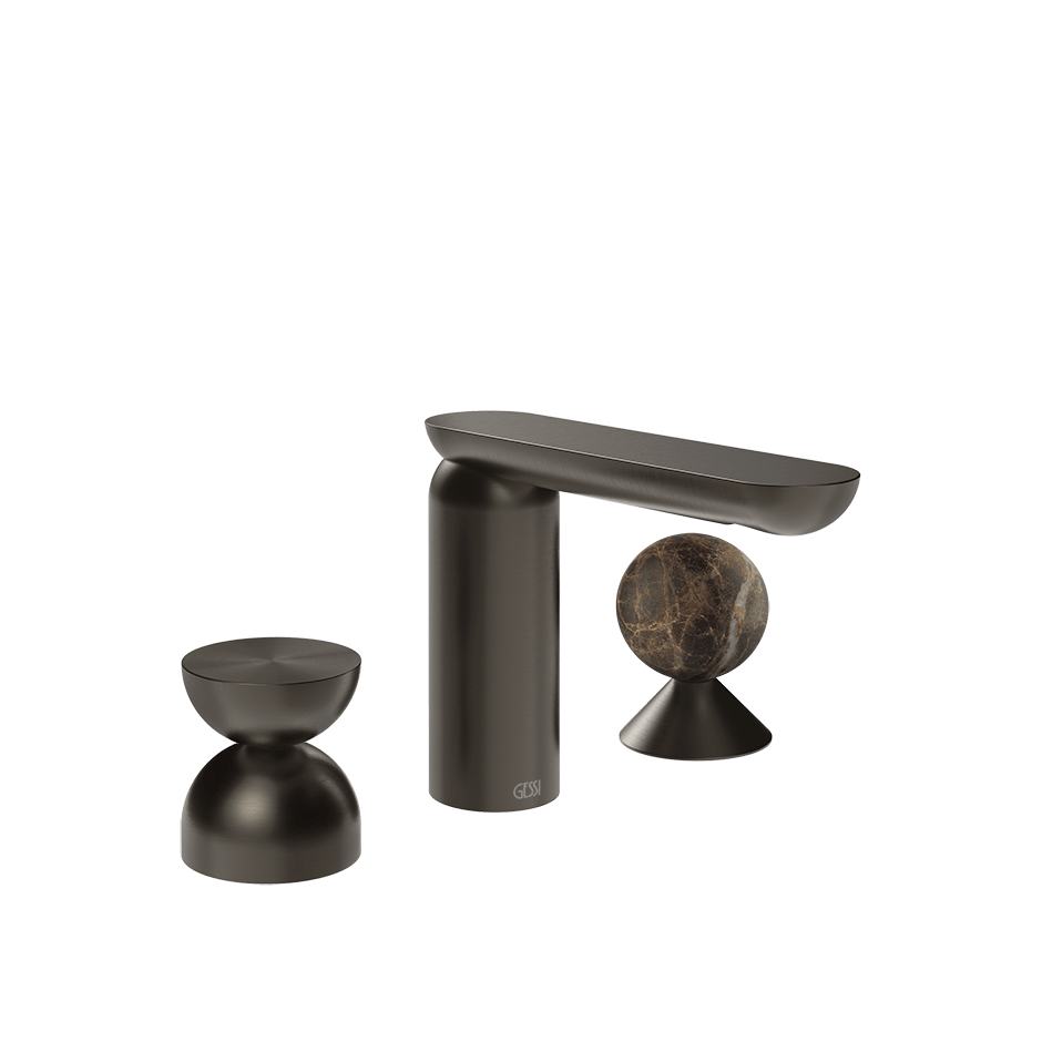 Gessi Washbasin Group 74918 in Black Metal Br. Pvd