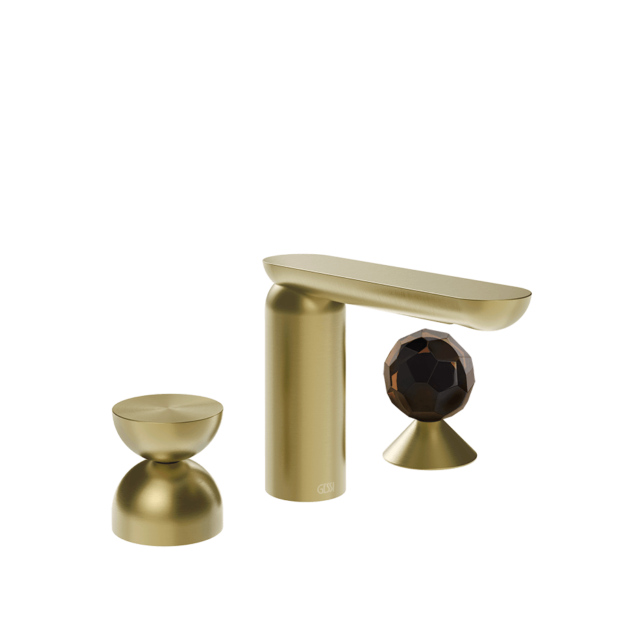 Gessi Washbasin Group 74928 in Brass Brushed Pvd