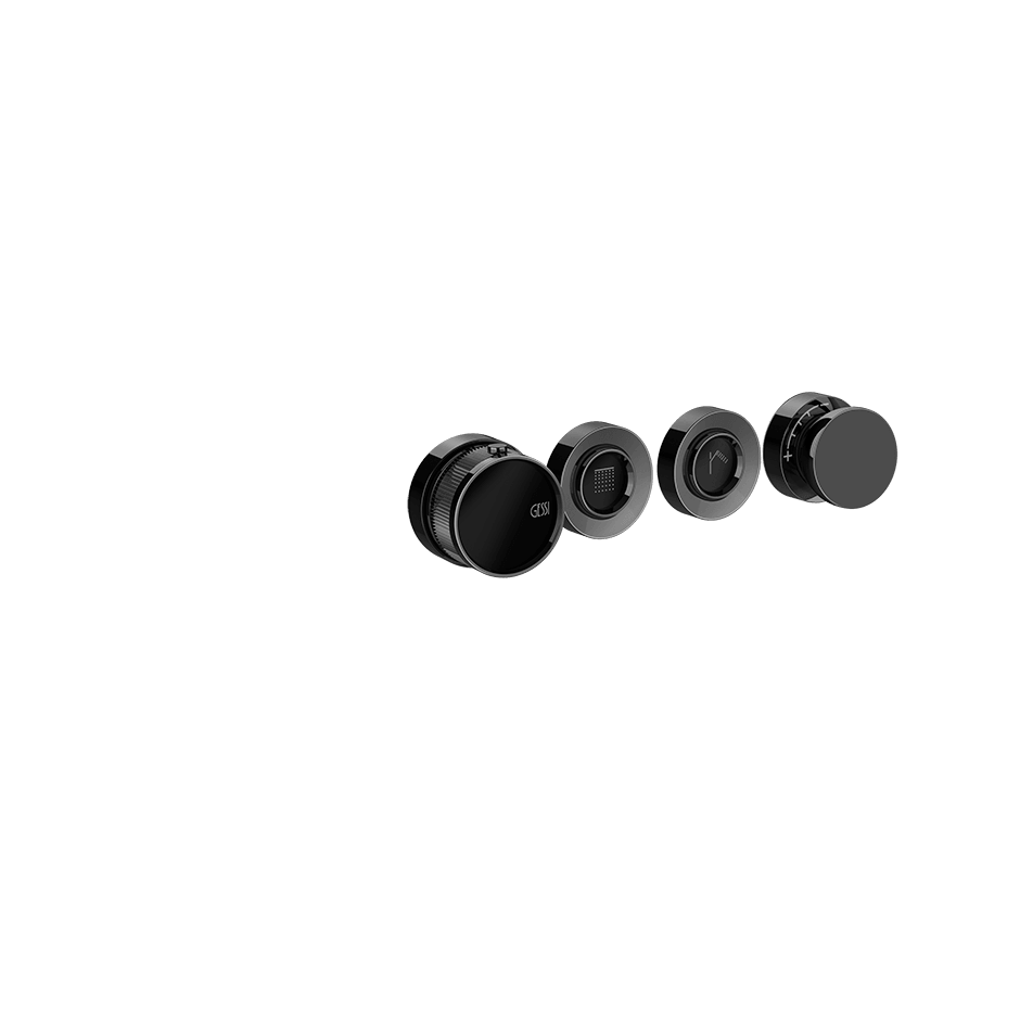 Gessi Shower Mixer 74932 in Black Metal Pvd