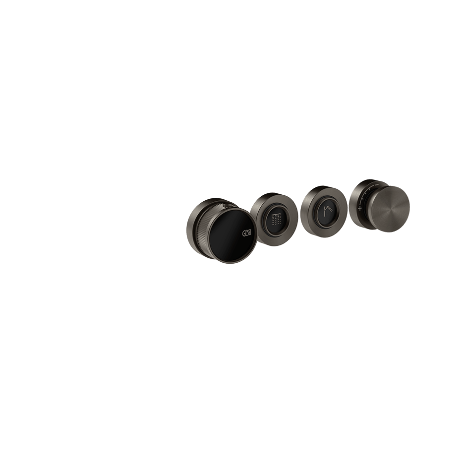 Gessi Shower Mixer 74932 in Black Metal Br. Pvd