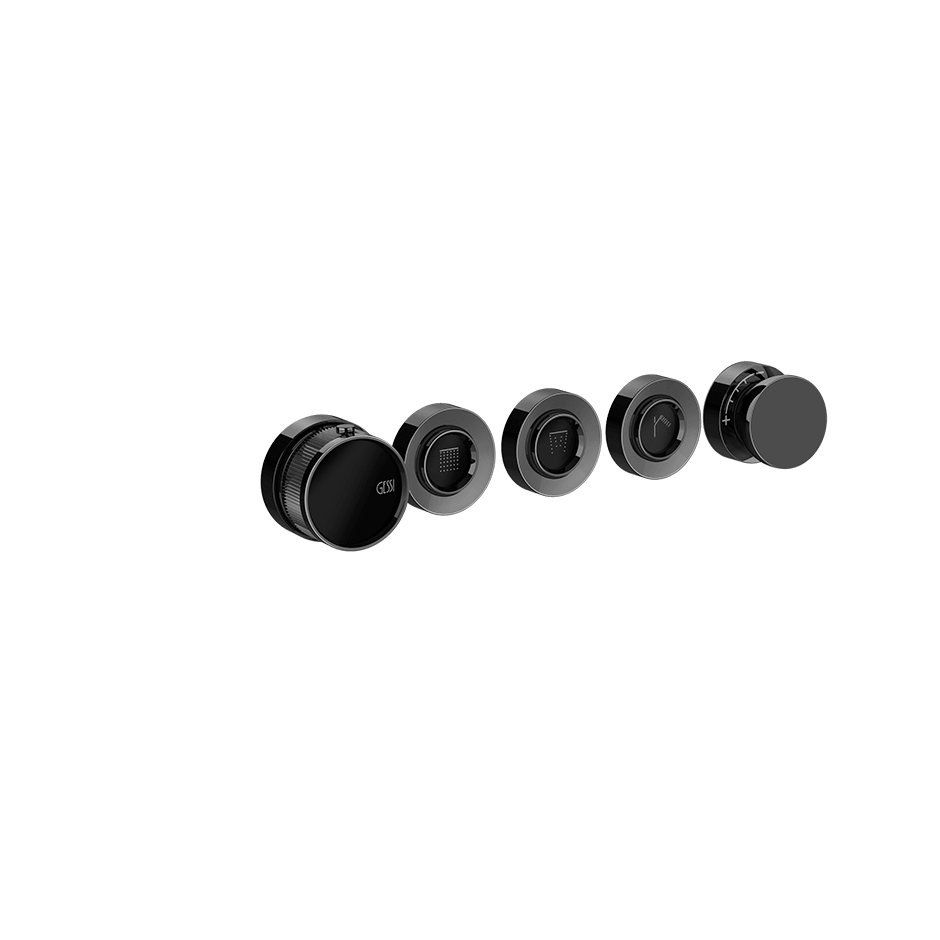 Gessi Shower Mixer 74934 in Black Metal Pvd