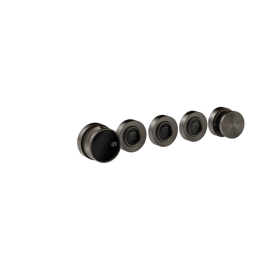 Gessi Shower Mixer 74934 in Black Metal Br. Pvd