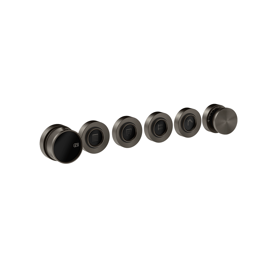 Gessi Shower Mixer 74936 in Black Metal Br. Pvd