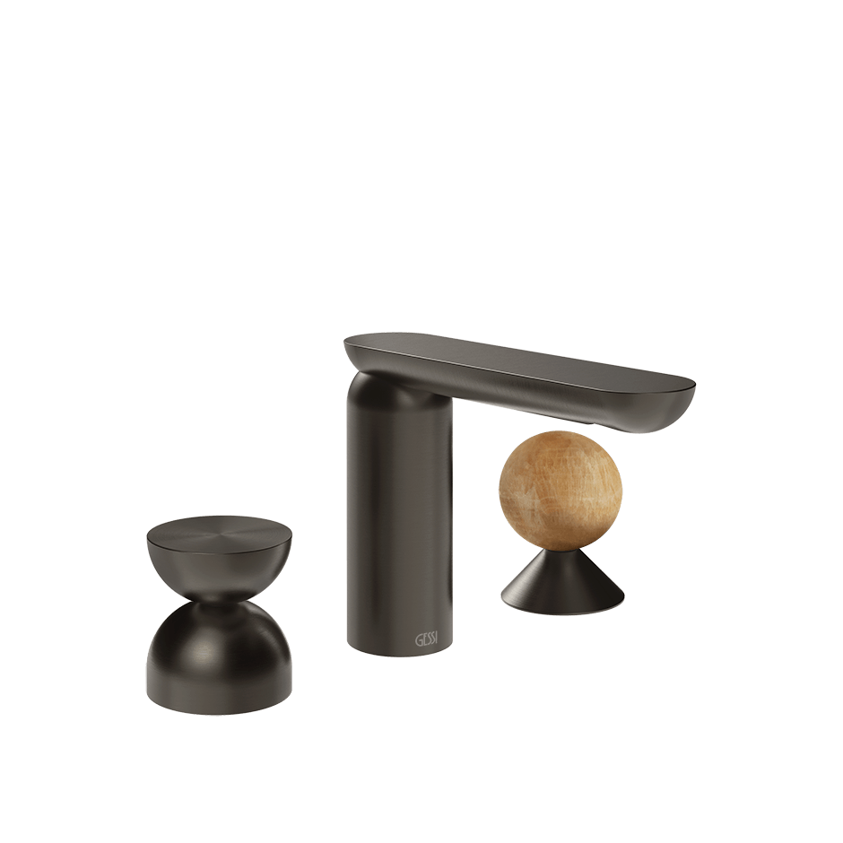 Gessi Washbasin Group 74938 in Black Metal Br. Pvd