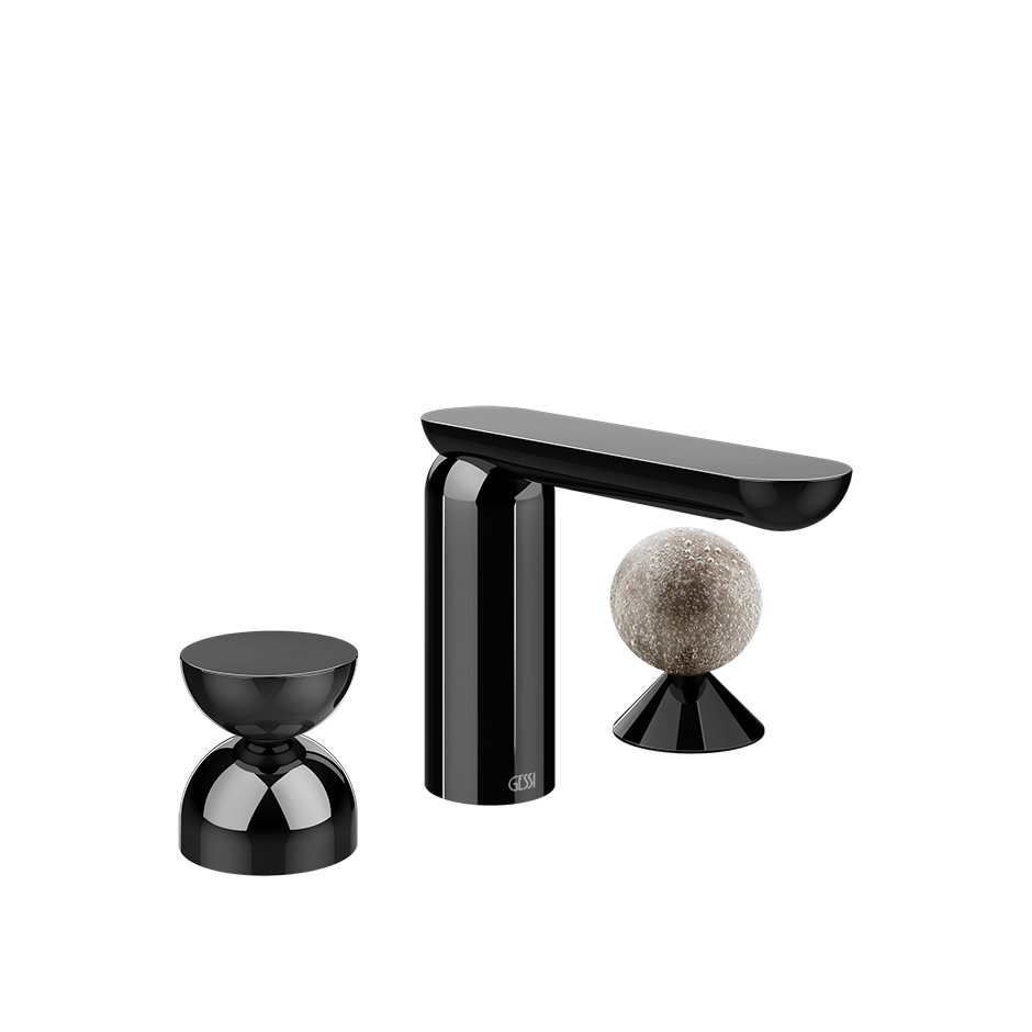 Gessi Washbasin Group 74968 in Black Metal Pvd
