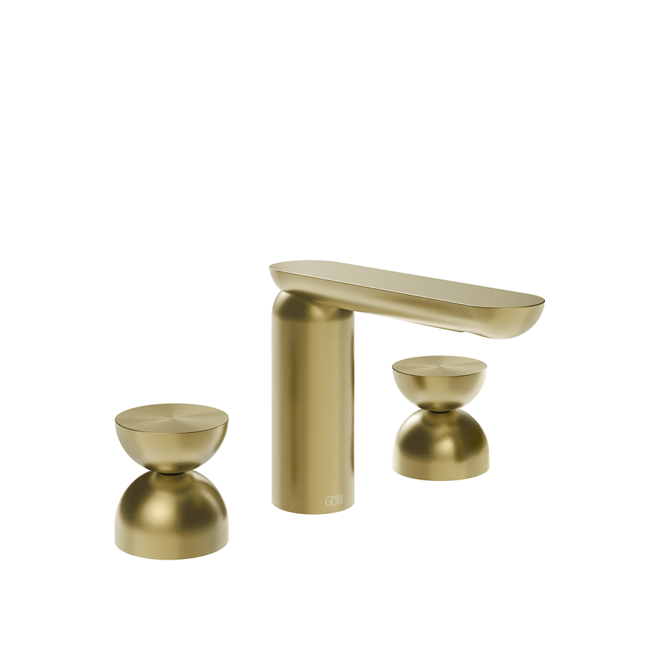 Gessi Washbasin Group 74996 in Brass Brushed Pvd