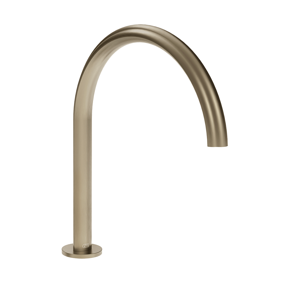 Gessi Basin Spout 76025 in Finox Brushed Nickel