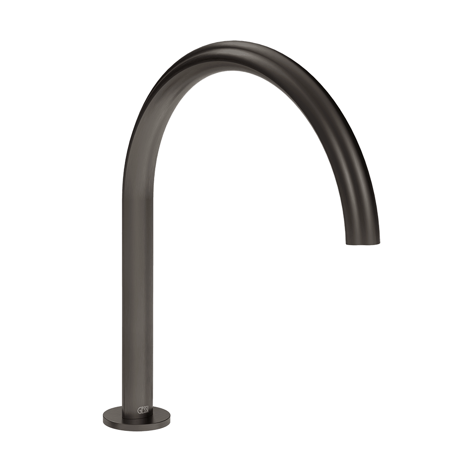 Gessi Basin Spout 76025 in Black Metal Br. Pvd