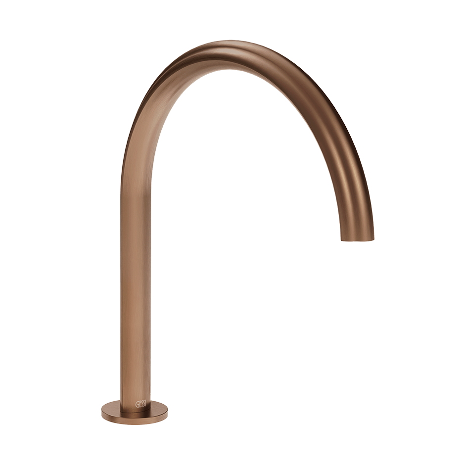 Gessi Basin Spout 76025 in Copper Brushed Pvd