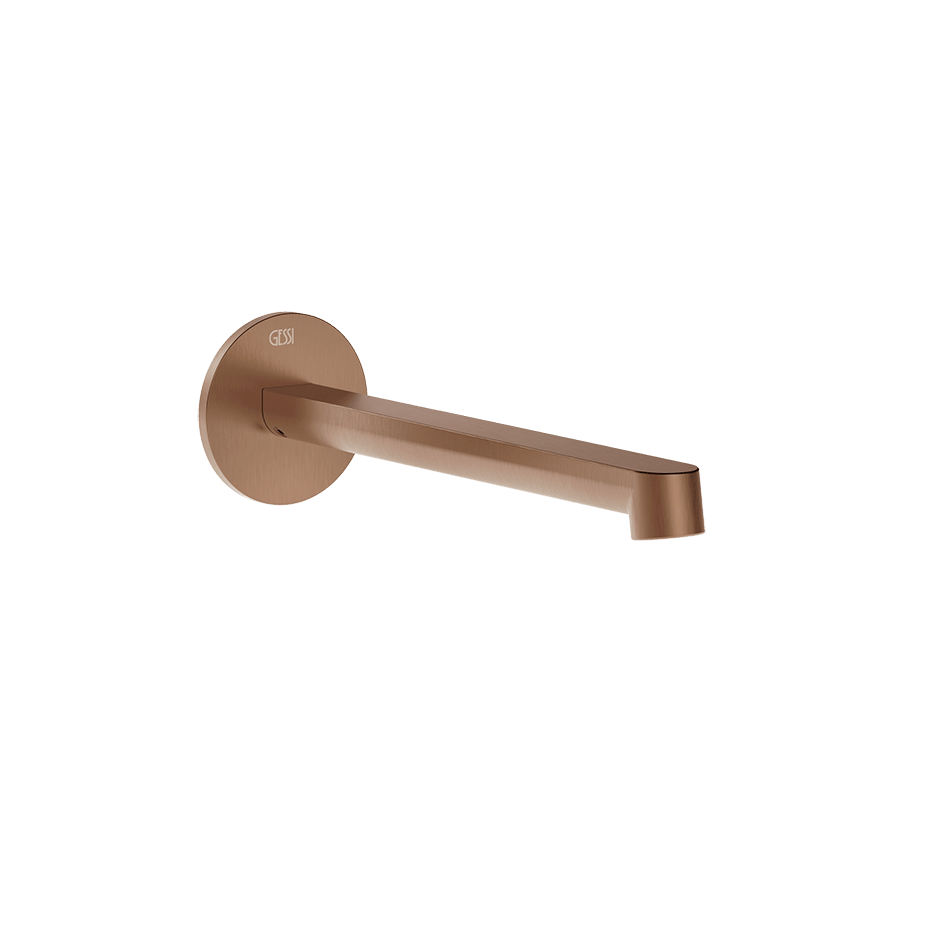 Gessi Basin Spout 76102 in Copper Brushed Pvd
