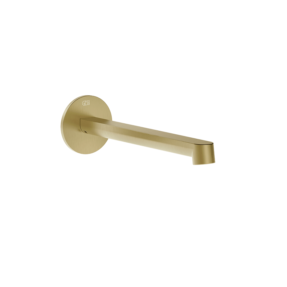 Gessi Basin Spout 76102 in Brass Brushed Pvd
