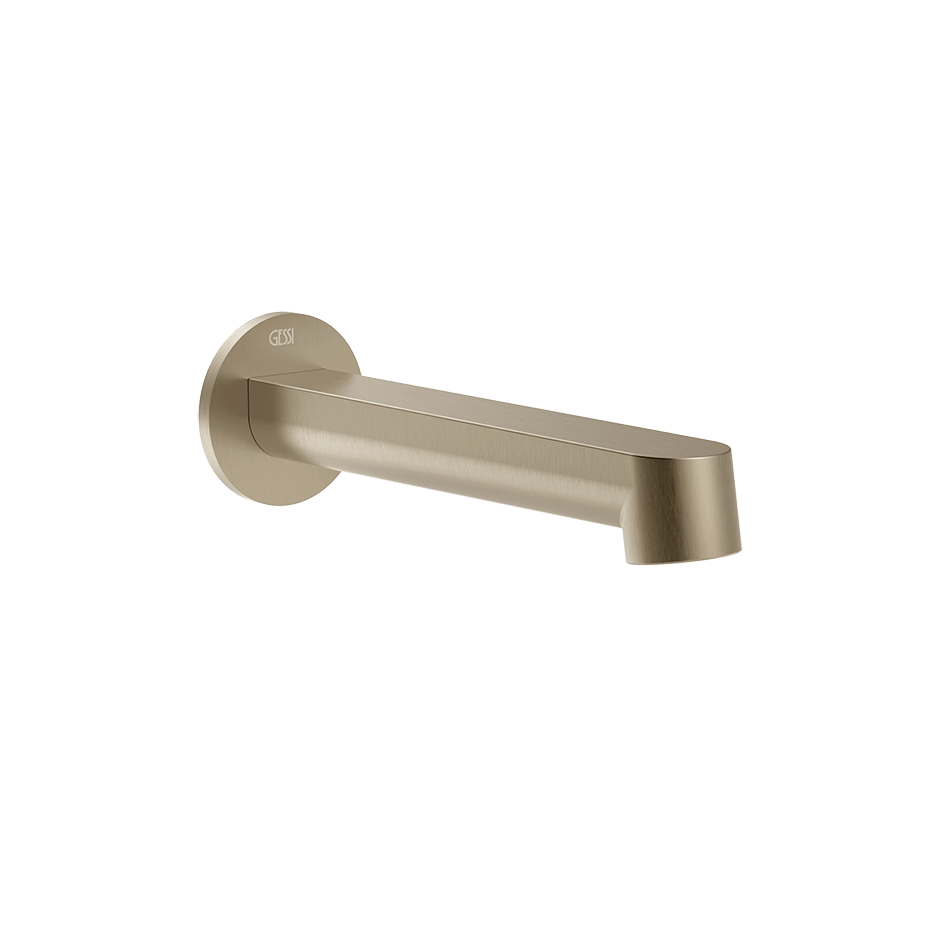 Gessi Bath Spout 76103 in Finox Brushed Nickel