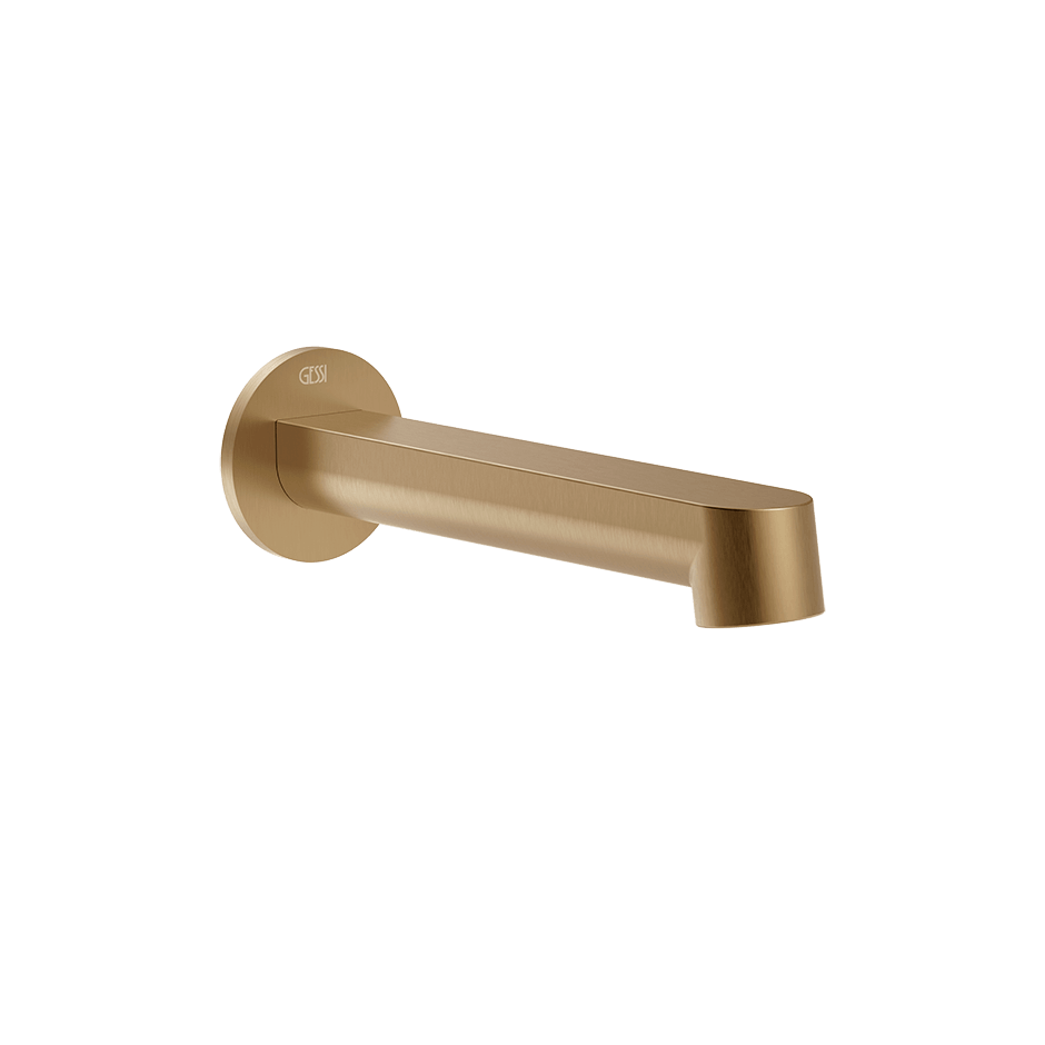 Gessi Bath Spout 76103 in Warm Bronze Br. Pvd