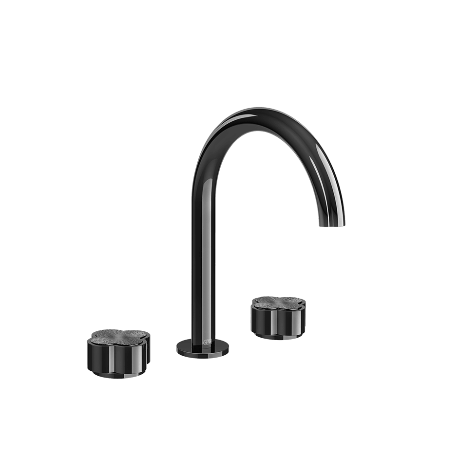 Gessi Washbasin Group 76214 in Black Metal Pvd