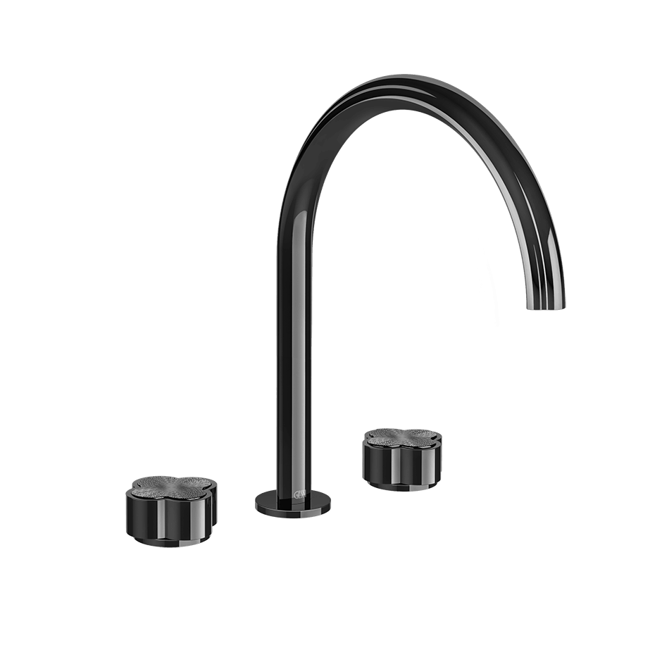 Gessi Washbasin Group 76216 in Black Metal Pvd