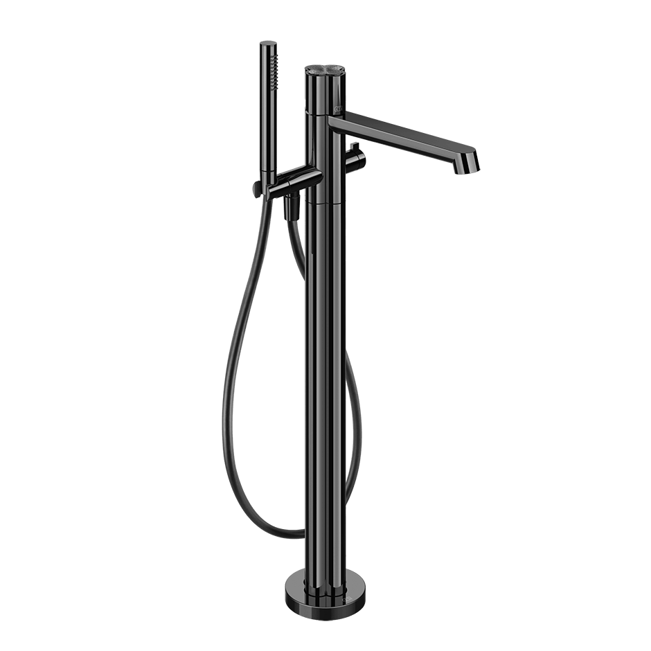 Gessi Bath Mixer 76228 in Black Metal Pvd