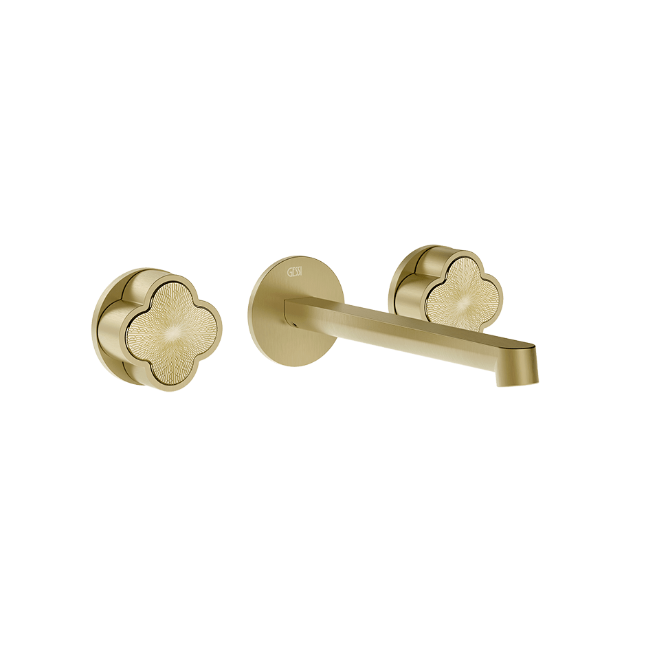 Gessi Washbasin Group 76290 in Brass Brushed Pvd