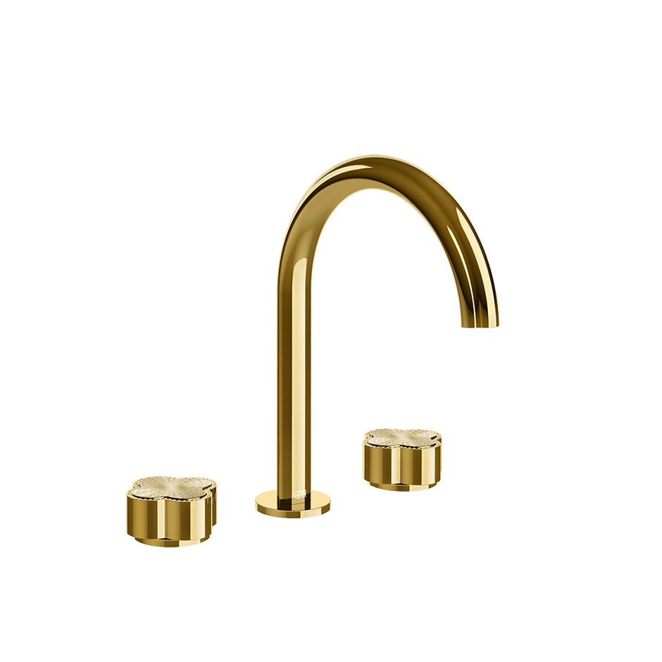Gessi Washbasin Group 76314 in Gold Pvd