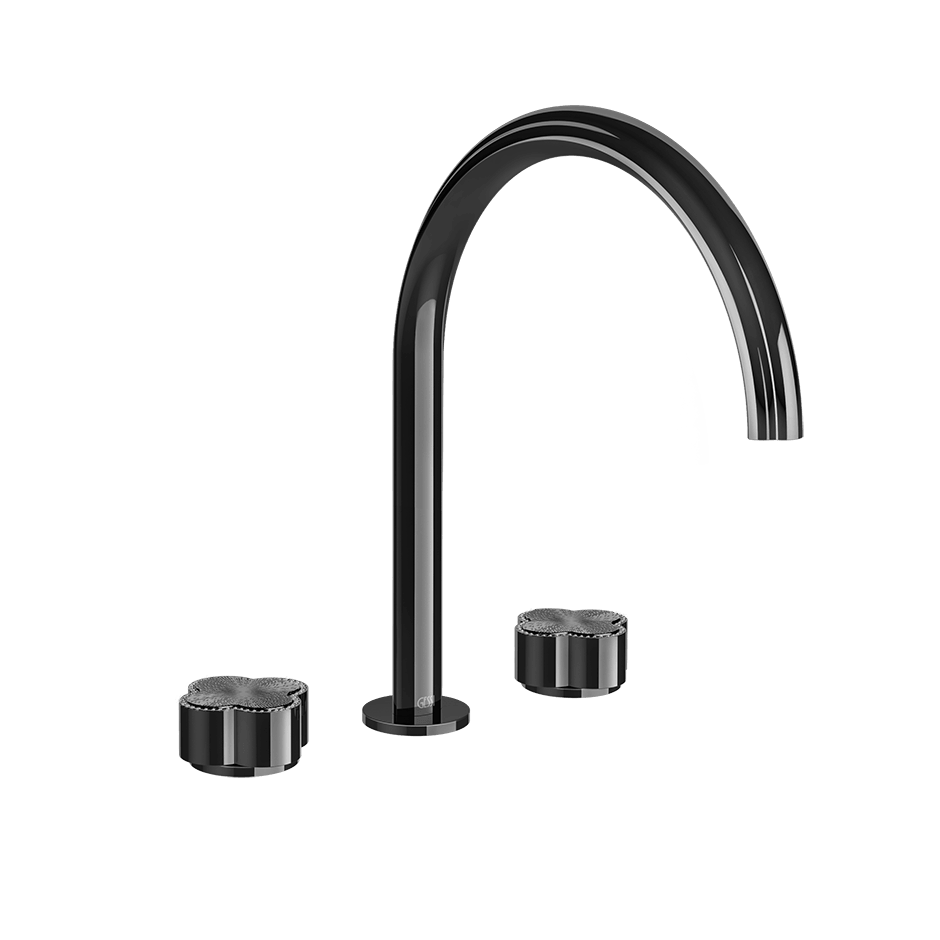 Gessi Washbasin Group 76316 in Black Metal Pvd