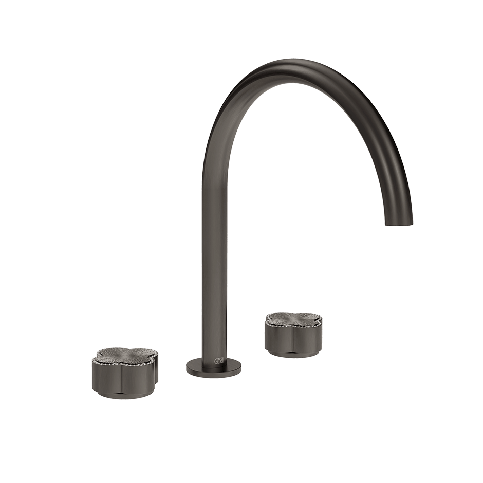 Gessi Washbasin Group 76316 in Black Metal Br. Pvd
