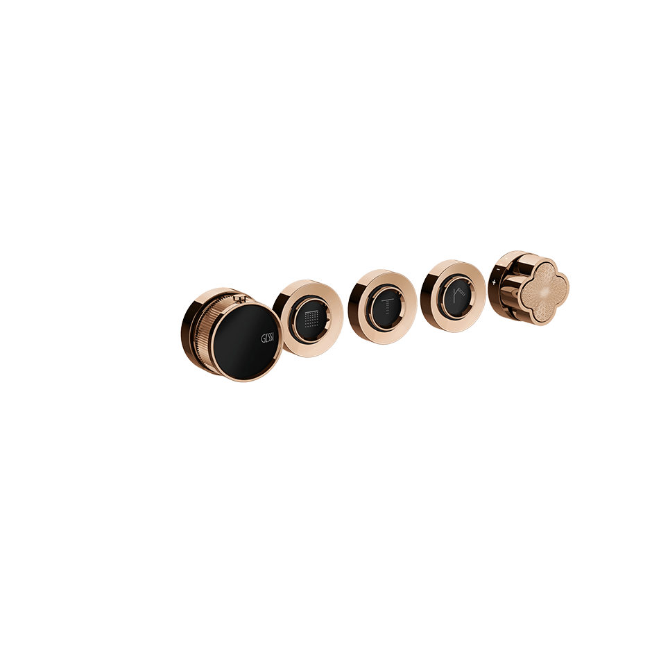 Gessi Shower Mixer 76336 in Copper Pvd