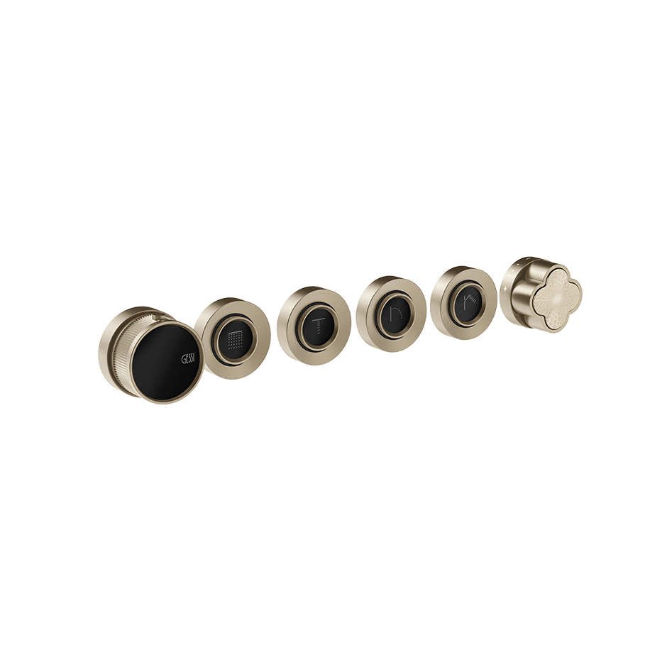 Gessi Shower Mixer 76338 in Finox Brushed Nickel