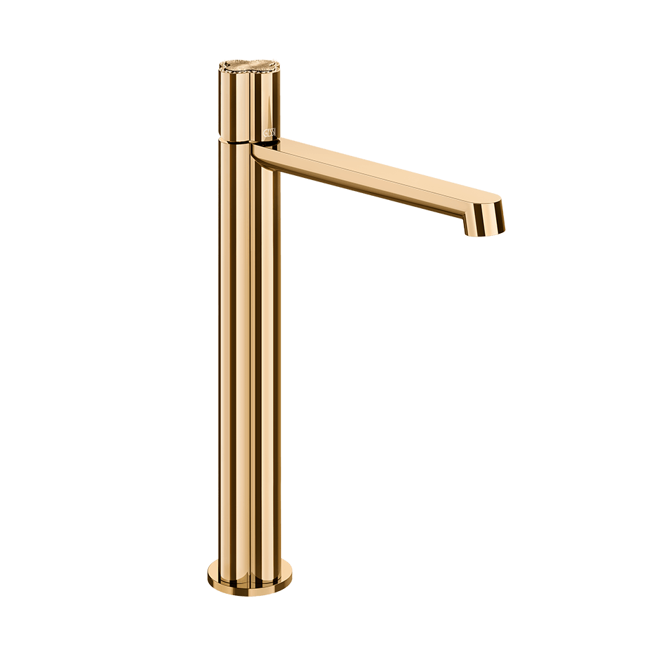 Gessi Washbasin Mixer 76353 in Warm Bronze Pvd