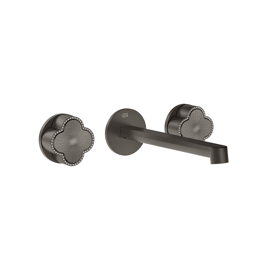 Gessi Washbasin Group 76390 in Black Metal Br. Pvd