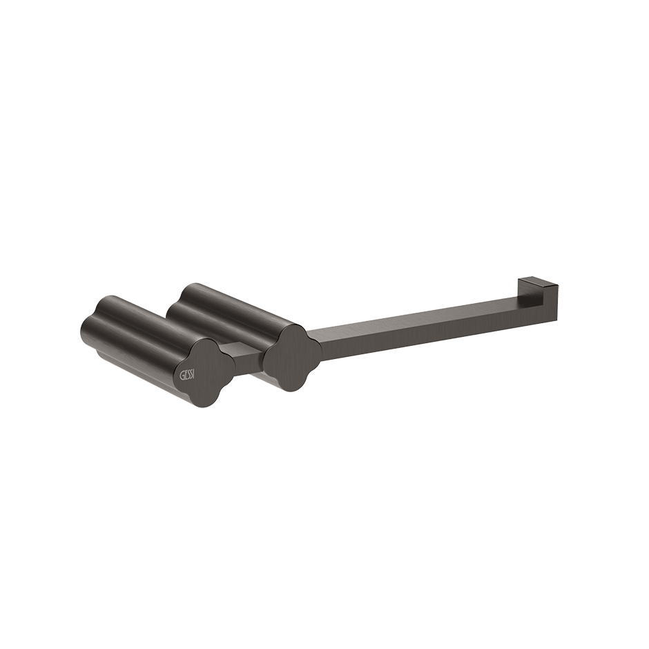 Gessi Paper Roll Holder 76455 in Black Metal Br. Pvd